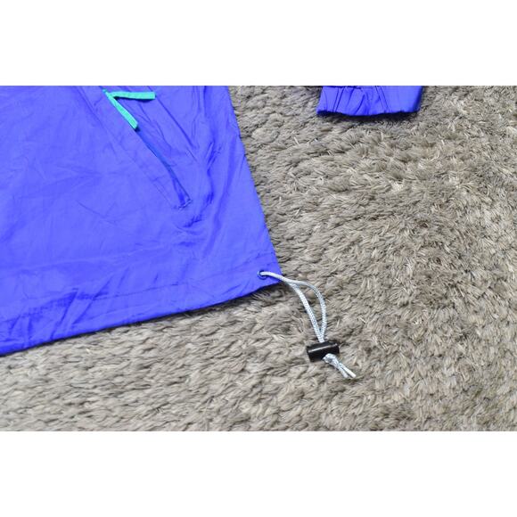 Raewiks VTG Women's Blue 100% Nylon 1/4 Zip Pullover Windbreaker Size L - Picture 6 of 7